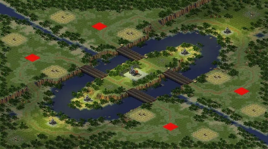 红色警戒3地图――侵略森林修改版