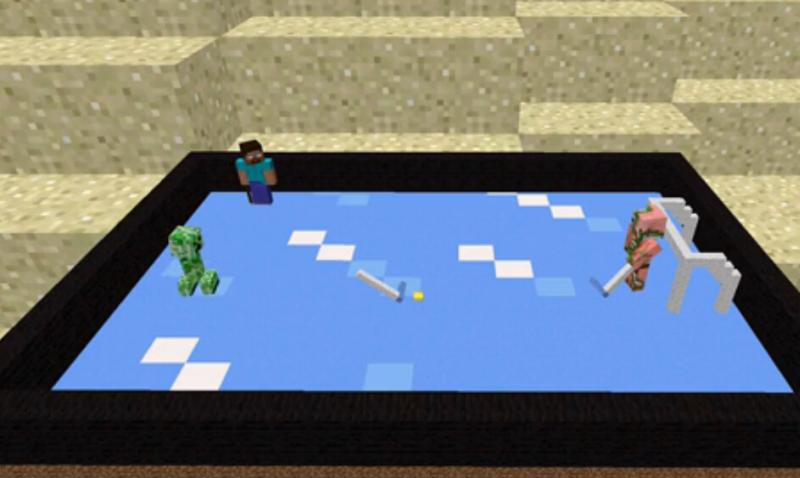 Minecraft我的世界冰球大赛视频_uc129我的世